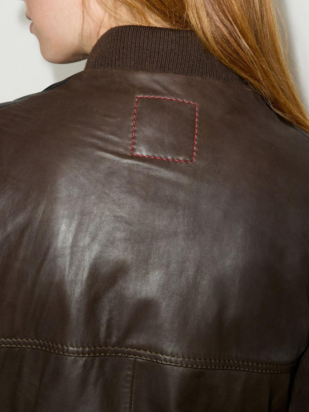 Giacca biker in pelle soft | Max&Co Giacca biker in pelle soft - vista alternativa - 1 | Max&Co