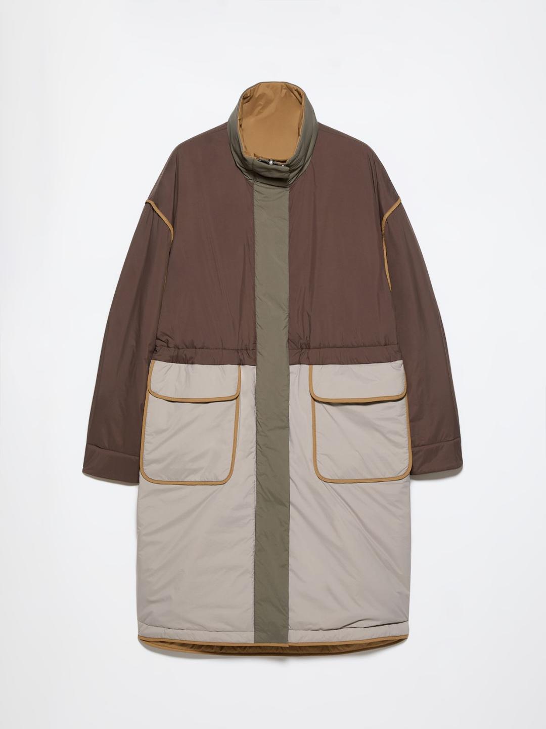 Parka imbottito reversibile | Max&Co Parka imbottito reversibile testa di moro con design a blocchi di colore e dettagli in metallo ispirati all'iconico square MAX&Co. | Max&Co