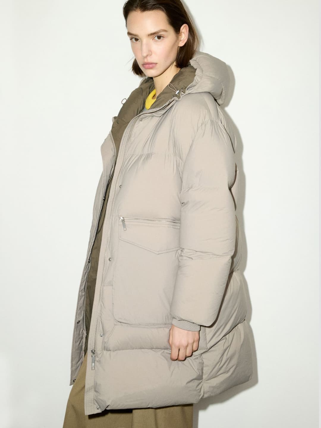 Piumino oversize con cappuccio | Max&Co Piumino oversize con cappuccio - vista alternativa - 1 | Max&Co