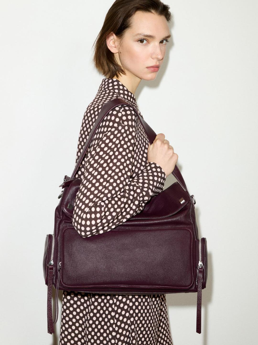 Borsa cargo in pelle lucida | Max&Co Borsa cargo in pelle lucida - vista alternativa - 0 | Max&Co