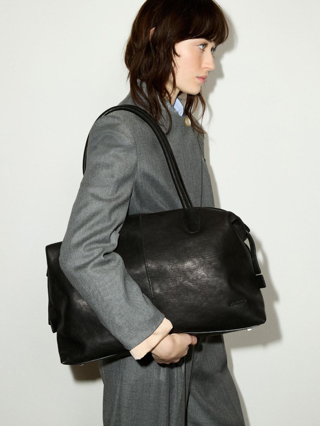 Tote bag in pelle lucida | Max&Co Tote bag in pelle lucida - vista alternativa - 4 | Max&Co