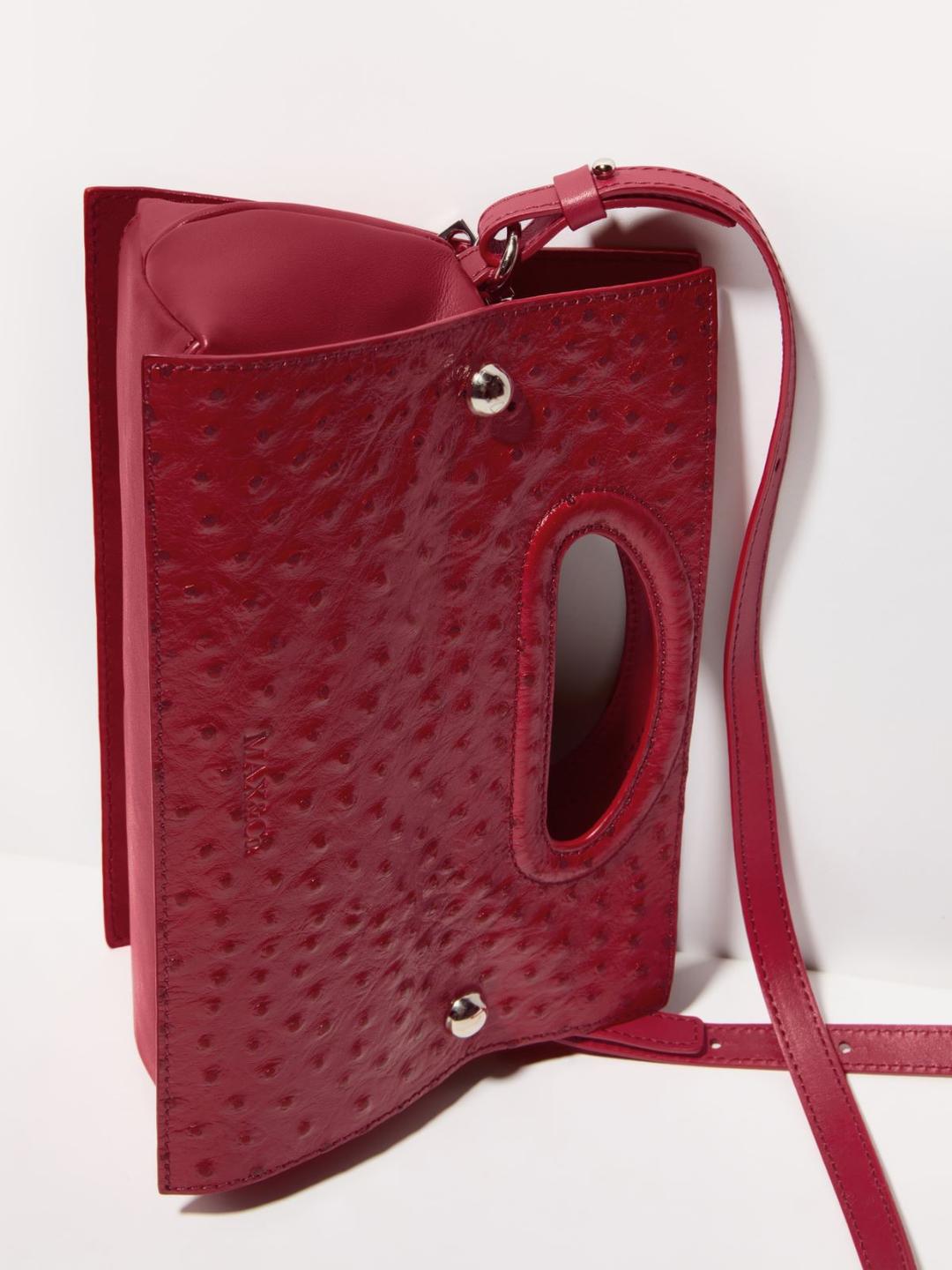 Bookbag in pelle stampa struzzo | Max&Co Bookbag in pelle stampa struzzo - vista alternativa - 7 | Max&Co