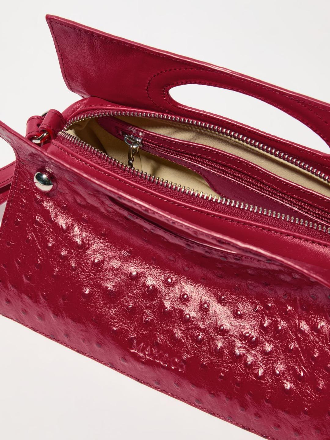 Bookbag in pelle stampa struzzo | Max&Co Bookbag in pelle stampa struzzo - vista alternativa - 7 | Max&Co
