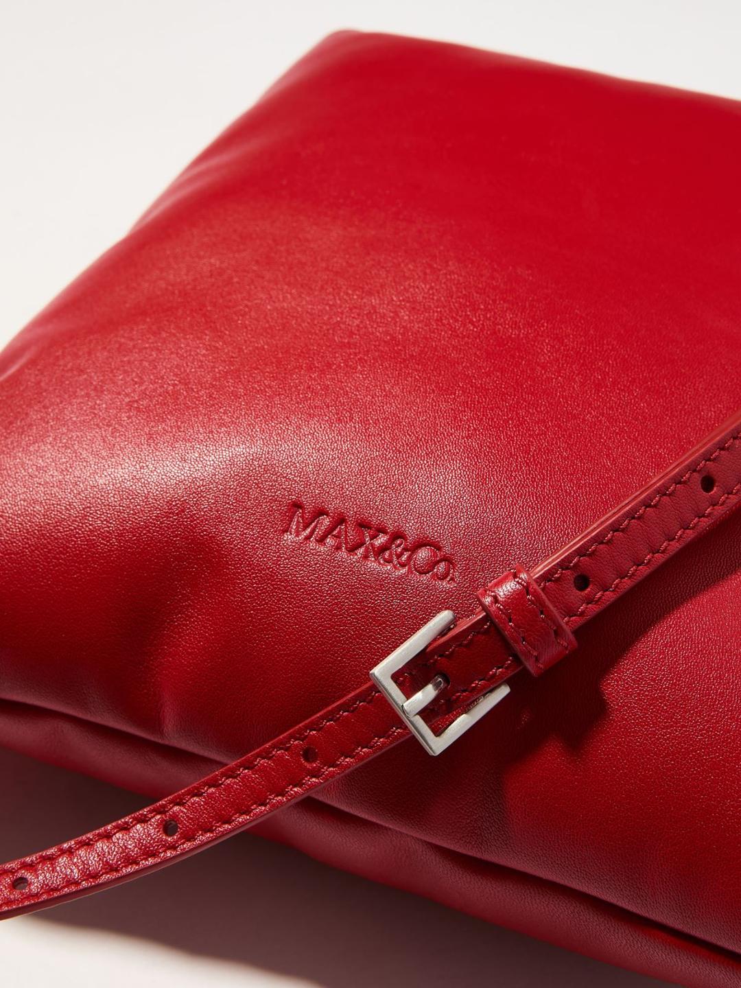 Red square bag in nappa | Max&Co Red square bag in nappa - vista alternativa - 4 | Max&Co