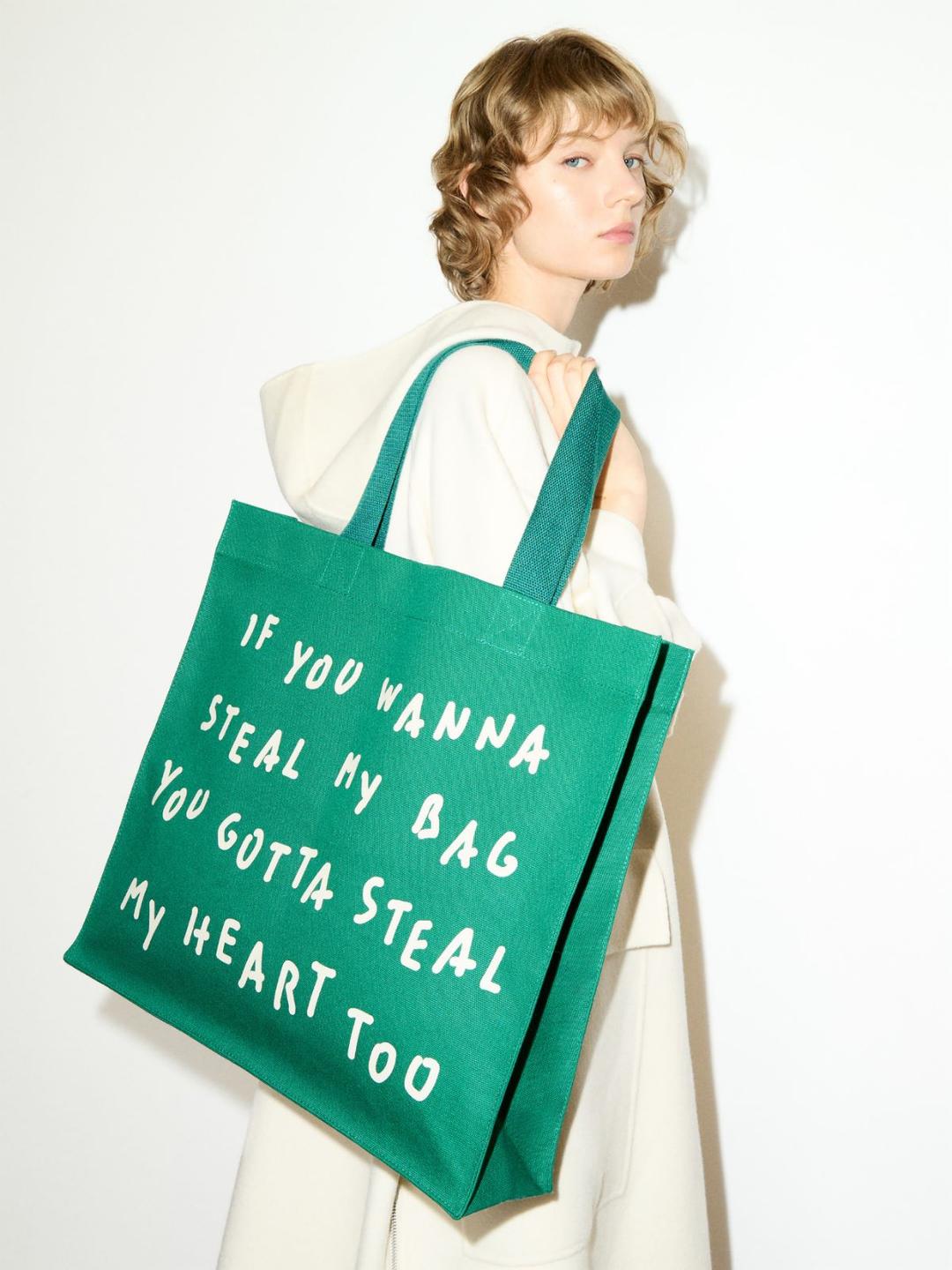 Shopper in canvas con stampa | Max&Co Shopper in canvas con stampa - vista alternativa - 0 | Max&Co