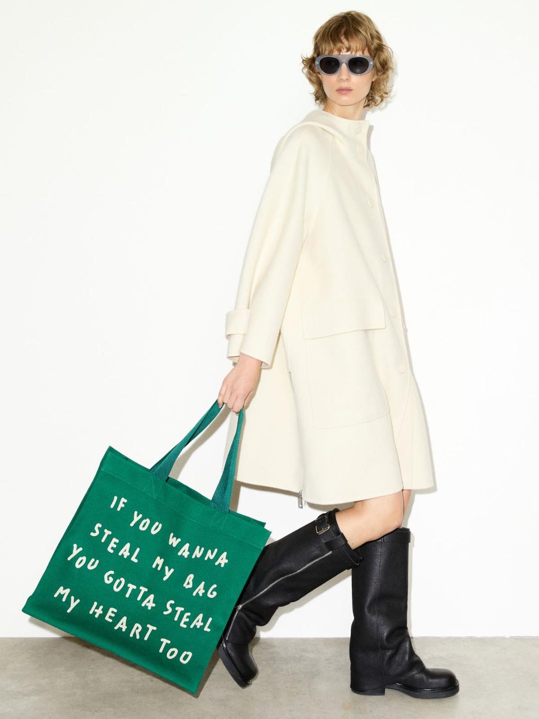 Shopper in canvas con stampa | Max&Co Shopper in canvas con stampa - vista alternativa - 0 | Max&Co