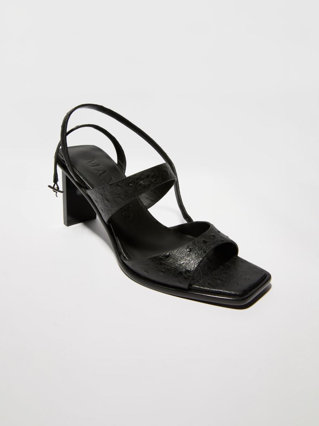 Sandali in pelle stampa struzzo | Max&Co Sandali in pelle stampa struzzo - vista alternativa - 3 | Max&Co