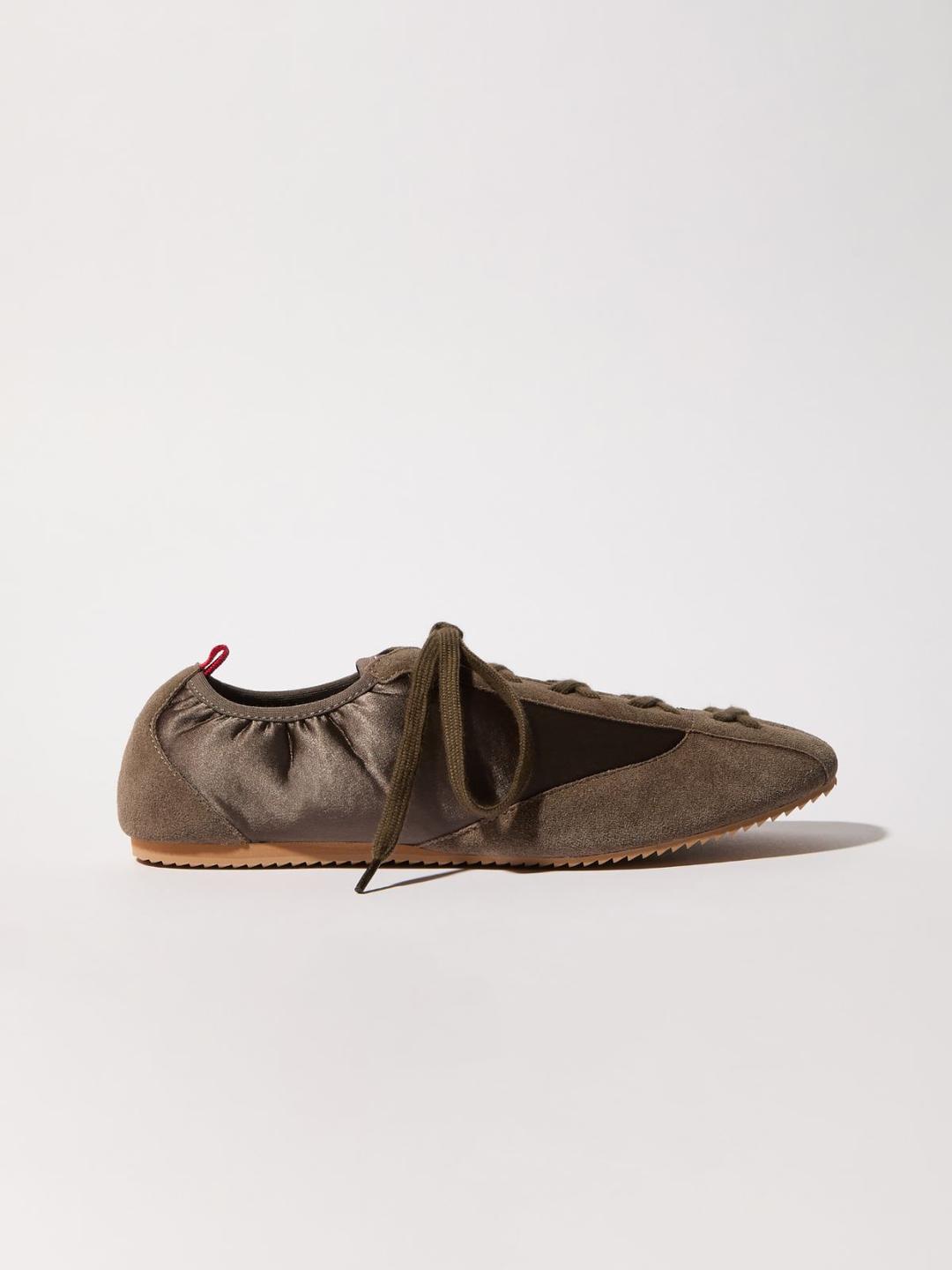 Sneakers in raso e suede | Max&Co Sneakers in raso e suede - vista alternativa - 2 | Max&Co