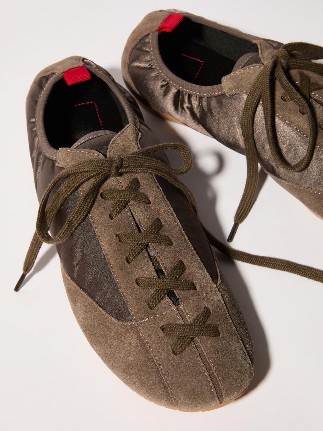 Sneakers in raso e suede | Max&Co Sneakers in raso e suede - vista alternativa - 2 | Max&Co