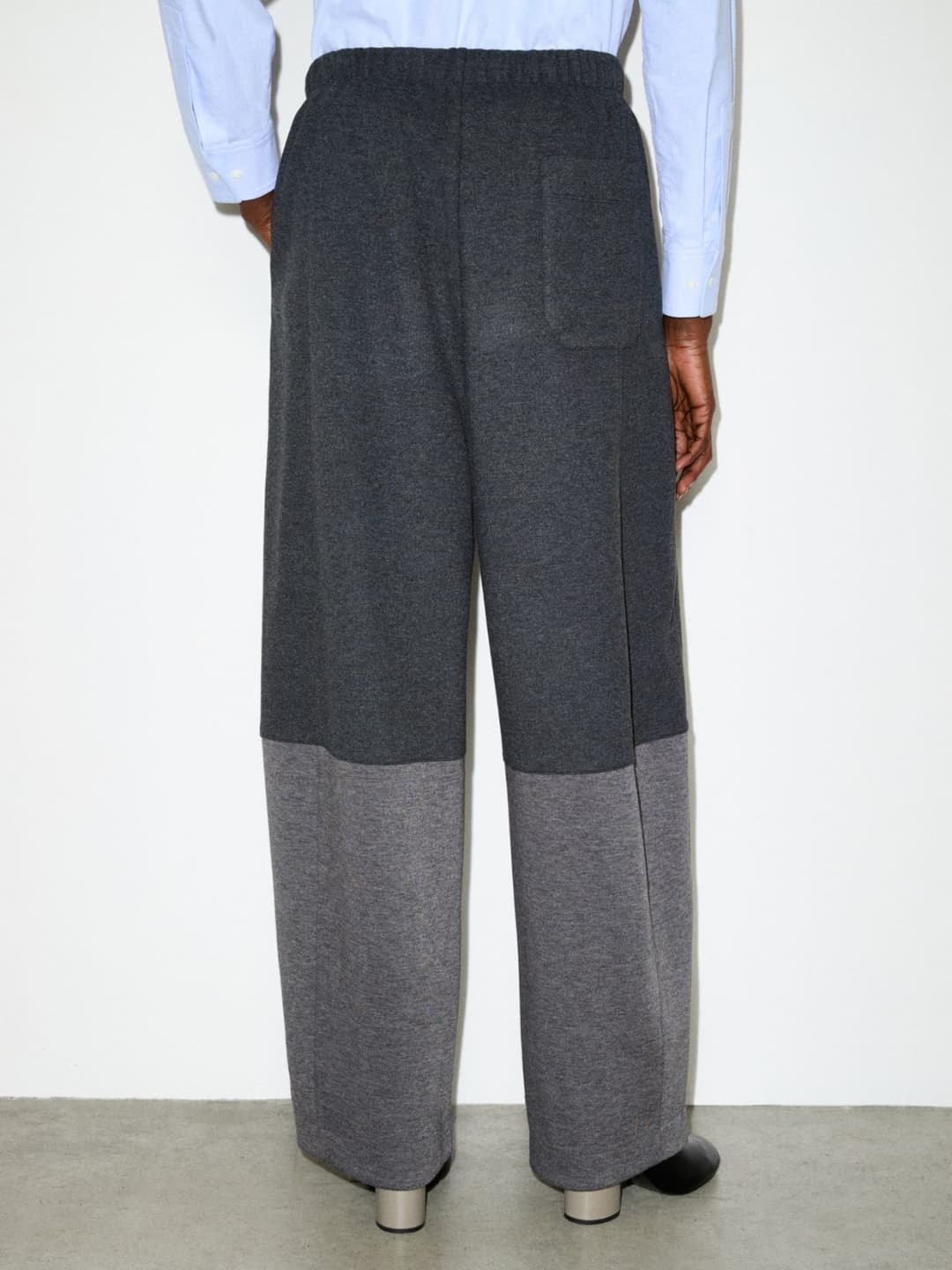 Pantaloni ampi in jersey flanella | Max&Co Pantaloni ampi in jersey flanella - vista alternativa - 4 | Max&Co