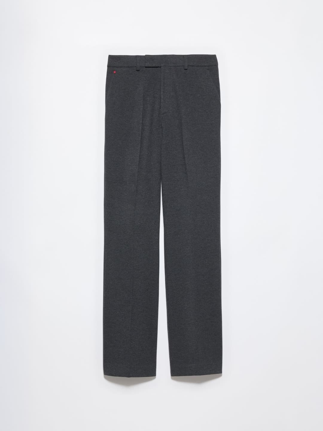 Pantaloni in jersey flanella | Max&Co Pantaloni sartoriali classici in jersey flanella nero, con gamba dritta, vita regolare, passanti, tasche alla francese e piega stirata, dettaglio rivetto sul davanti. | Max&Co