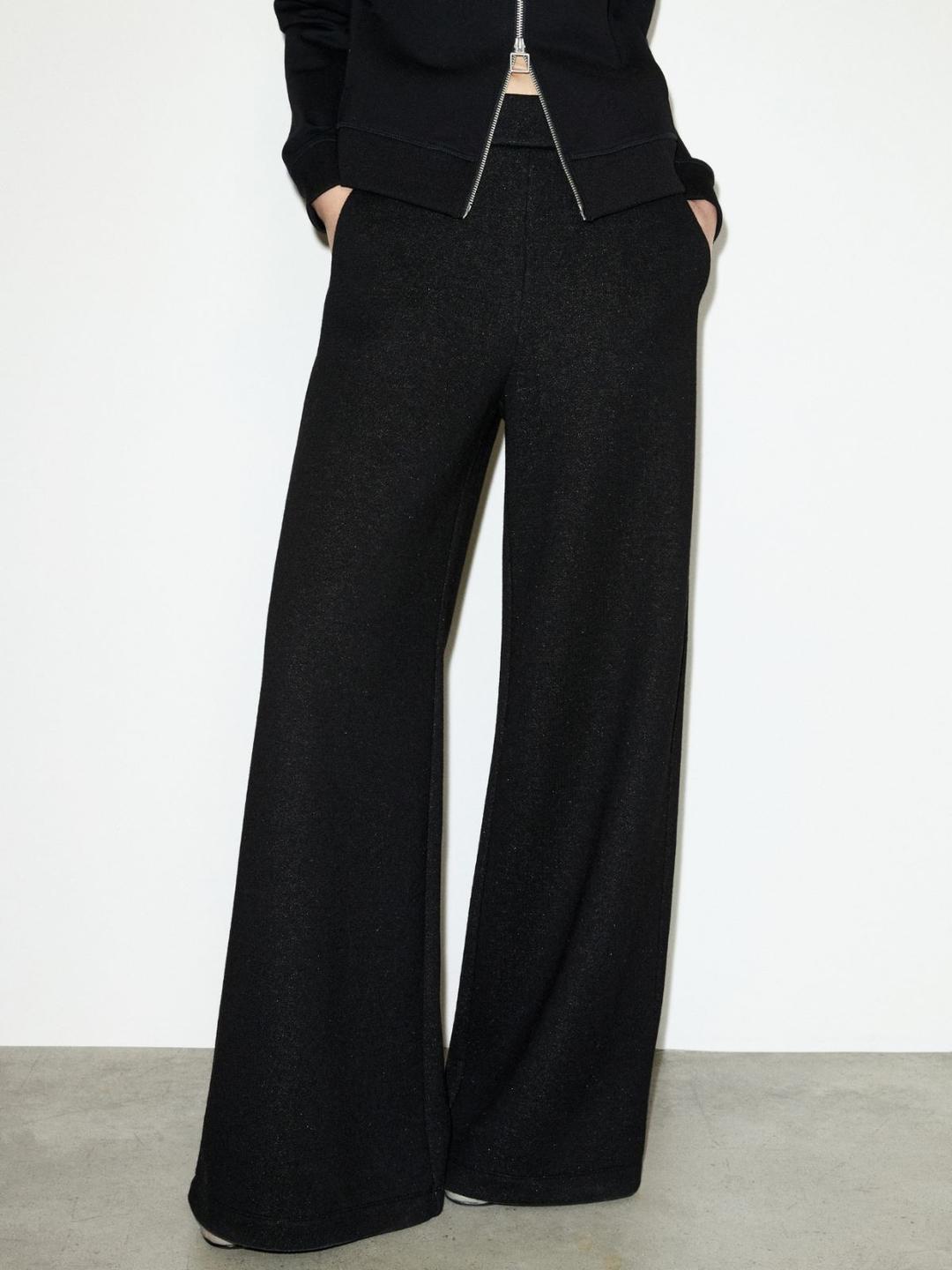 Pantaloni ampi in jersey tweed | Max&Co Pantaloni ampi in jersey tweed - vista alternativa - 7 | Max&Co