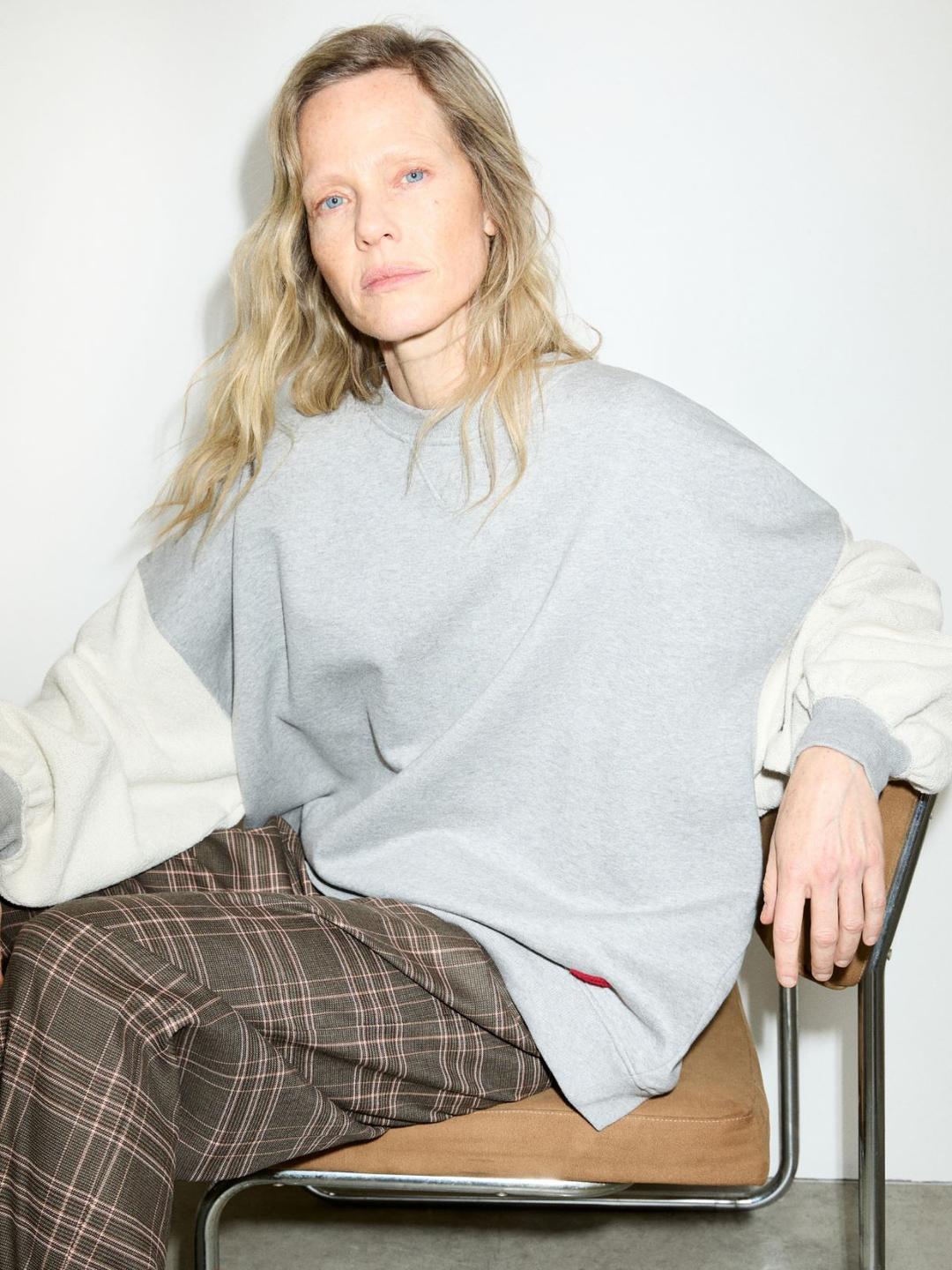 Felpa oversize in cotone | Max&Co Felpa oversize in cotone - vista alternativa - 8 | Max&Co