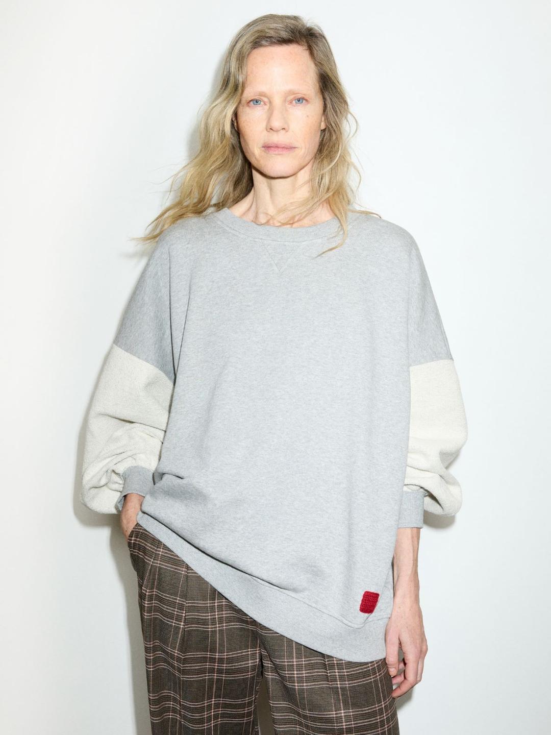 Felpa oversize in cotone | Max&Co Felpa oversize in cotone - vista alternativa - 8 | Max&Co