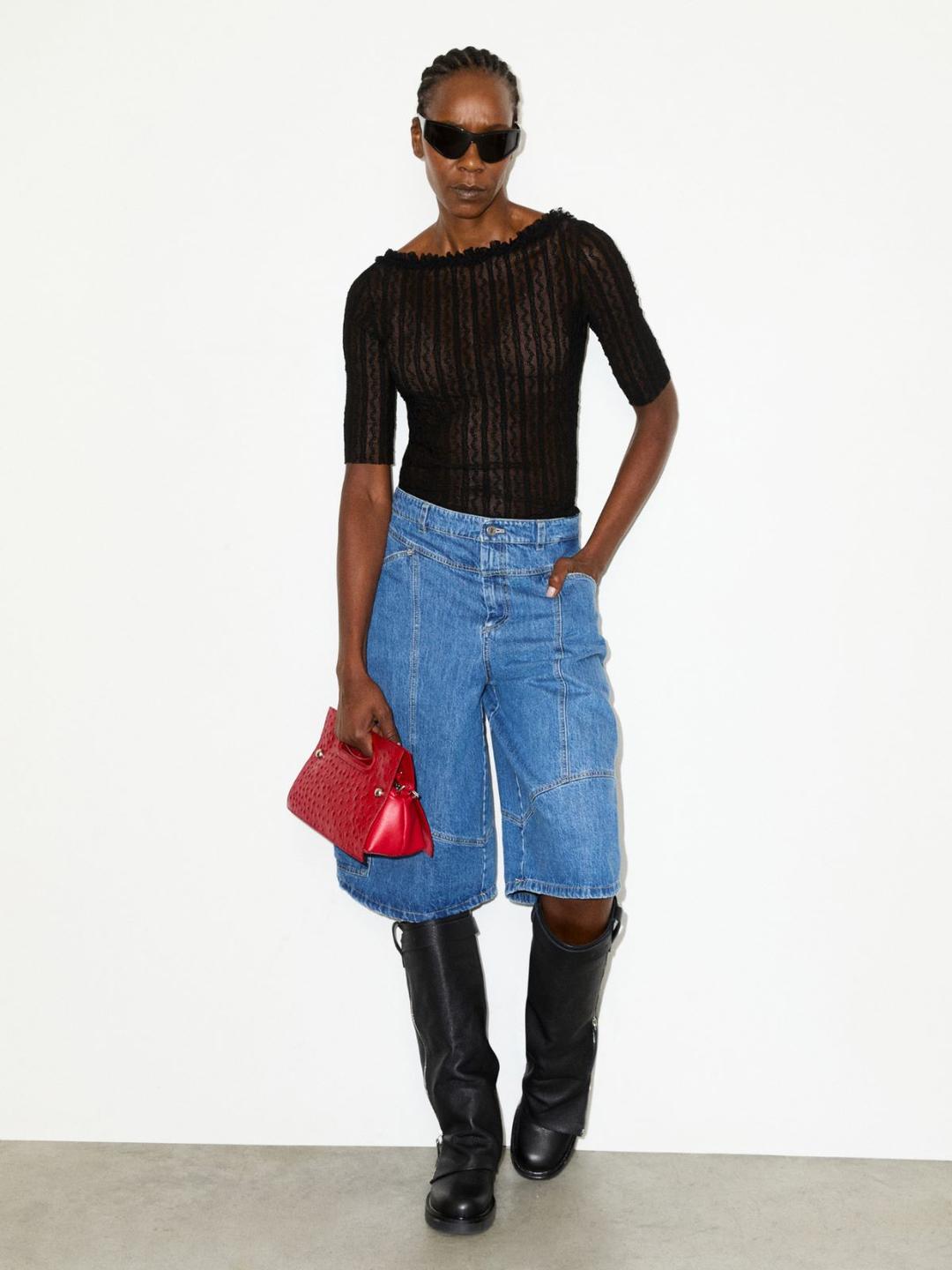 T-shirt in jersey pizzo | Max&Co T-shirt in jersey pizzo - vista alternativa - 39 | Max&Co