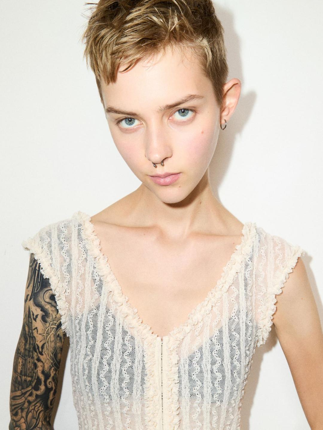 Top in jersey pizzo | Max&Co Top in jersey pizzo - vista alternativa - 21 | Max&Co