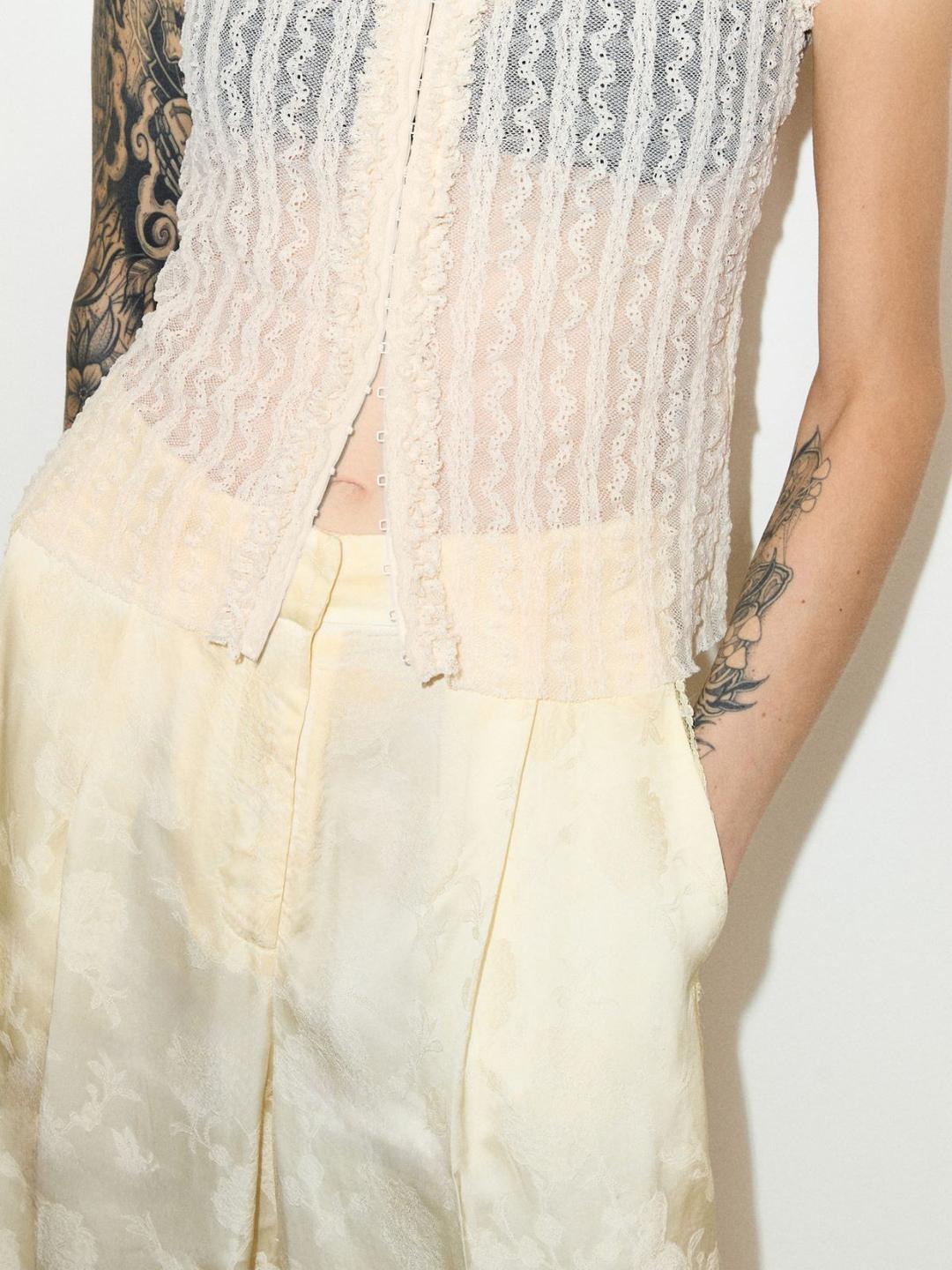 Top in jersey pizzo | Max&Co Top in jersey pizzo - vista alternativa - 21 | Max&Co