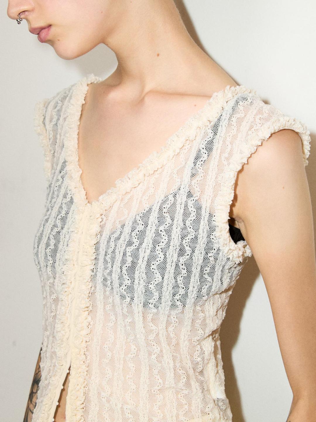 Top in jersey pizzo | Max&Co Top in jersey pizzo - vista alternativa - 21 | Max&Co