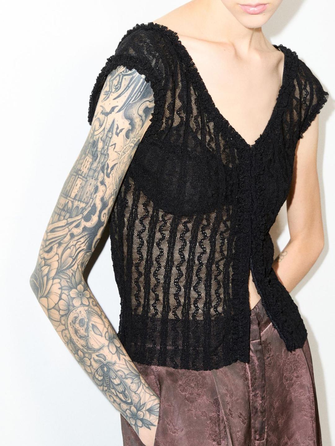 Top in jersey pizzo | Max&Co Top in jersey pizzo - vista alternativa - 22 | Max&Co