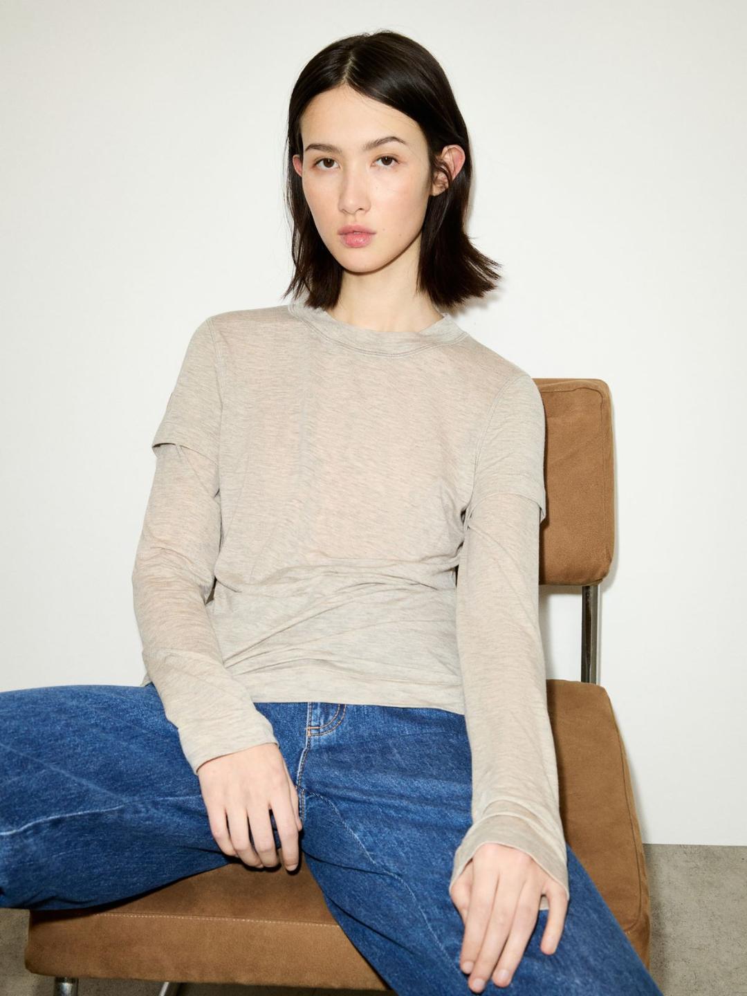 T-shirt in jersey fluido | Max&Co T-shirt in jersey fluido - vista alternativa - 11 | Max&Co