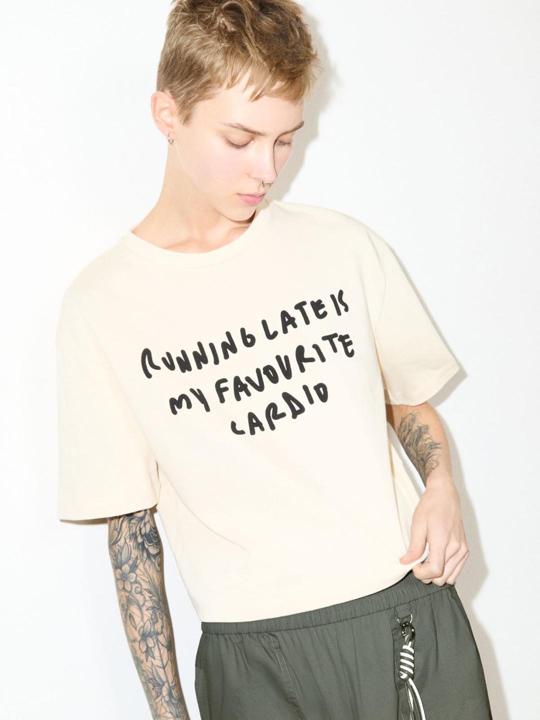 Boxy T-shirt con lettering | Max&Co Boxy T-shirt con lettering - vista alternativa - 8 | Max&Co