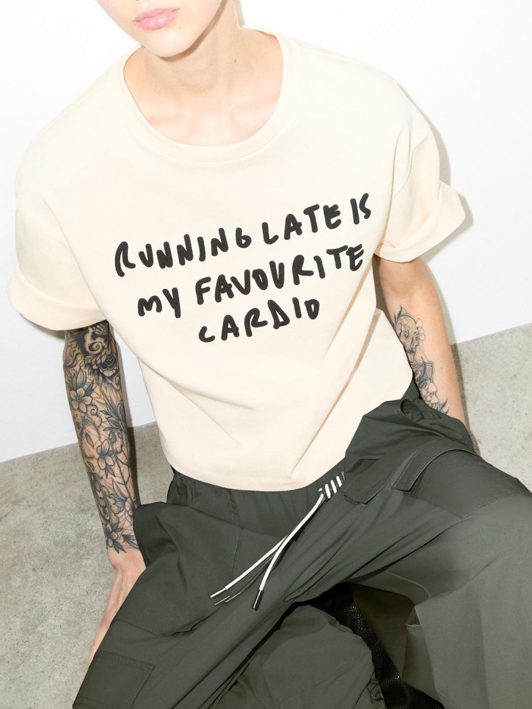 Boxy T-shirt con lettering | Max&Co Boxy T-shirt con lettering - vista alternativa - 8 | Max&Co