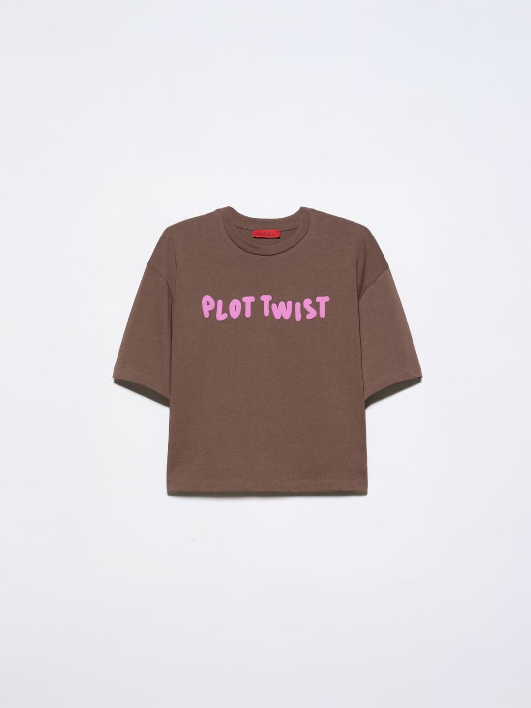 Boxy T-shirt con lettering | Max&Co Boxy T-shirt con lettering | Max&Co