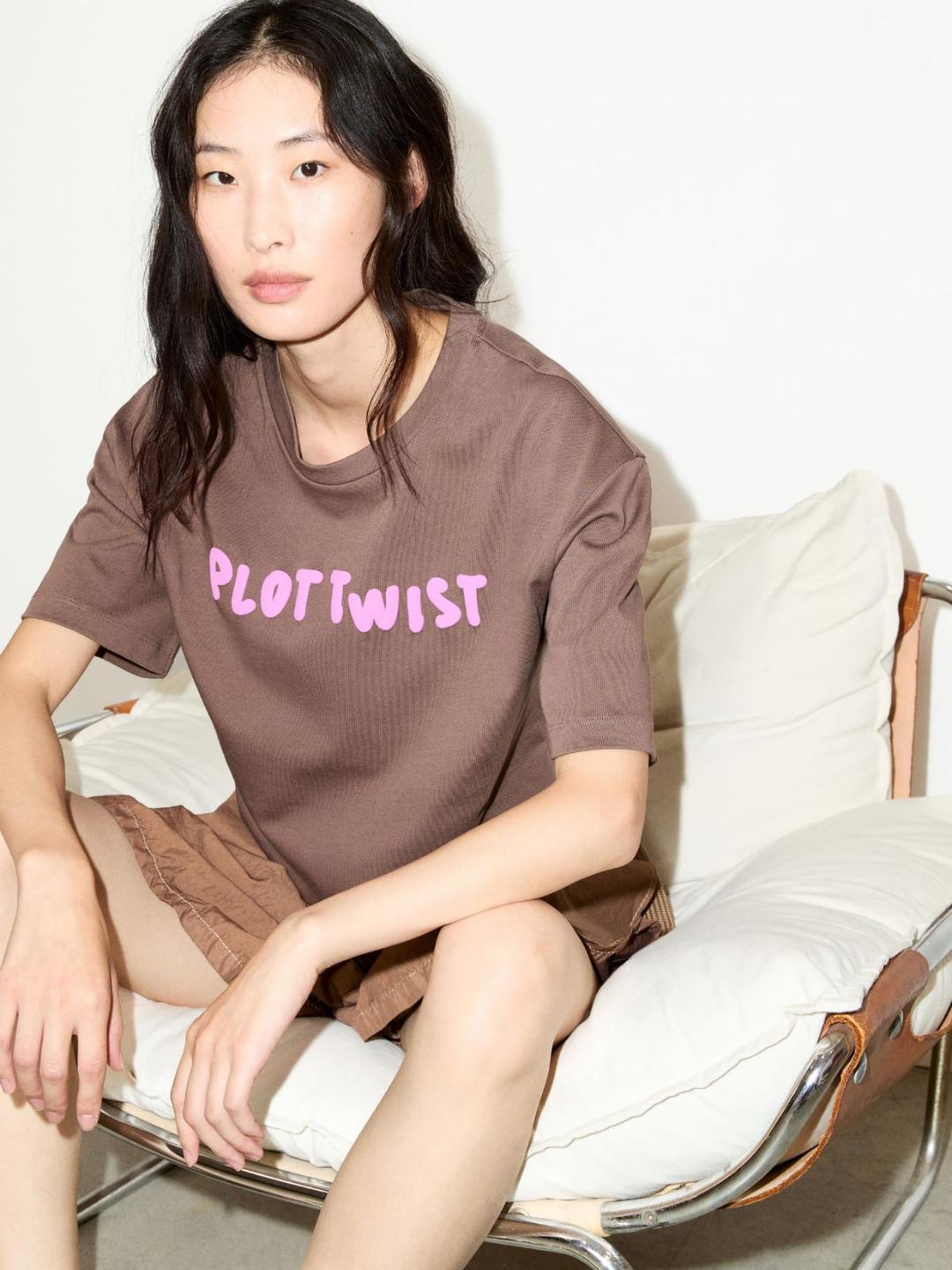 Boxy T-shirt con lettering | Max&Co Boxy T-shirt con lettering - vista alternativa - 9 | Max&Co