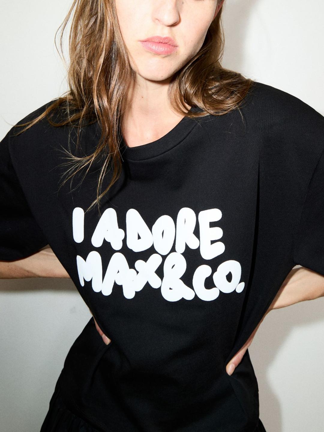 Boxy T-shirt con lettering | Max&Co Boxy T-shirt con lettering - vista alternativa - 6 | Max&Co