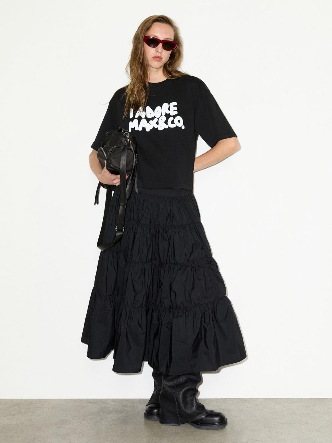 Boxy T-shirt con lettering | Max&Co Boxy T-shirt con lettering - vista alternativa - 6 | Max&Co