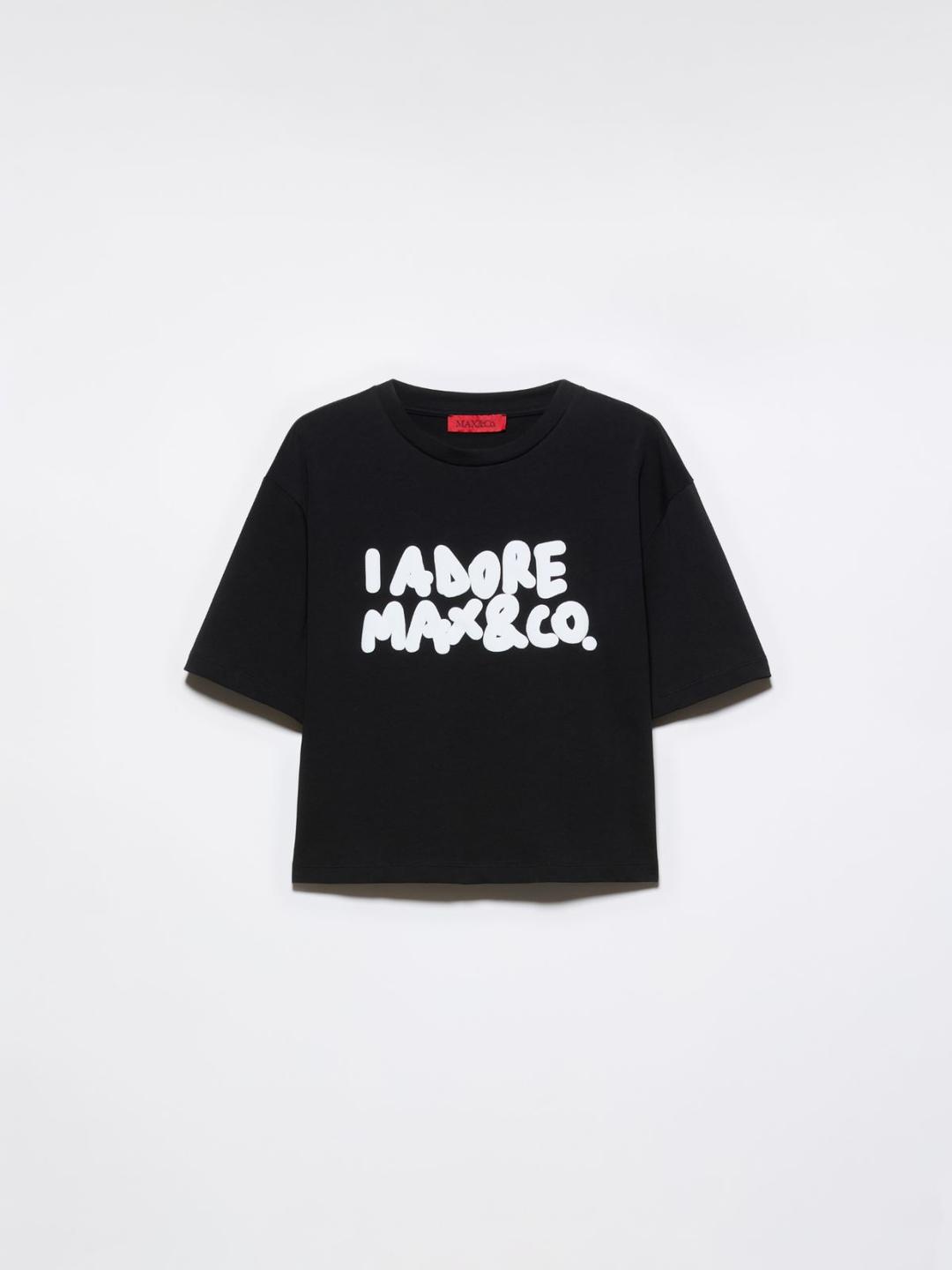 Boxy T-shirt con lettering | Max&Co Boxy T-shirt con lettering | Max&Co