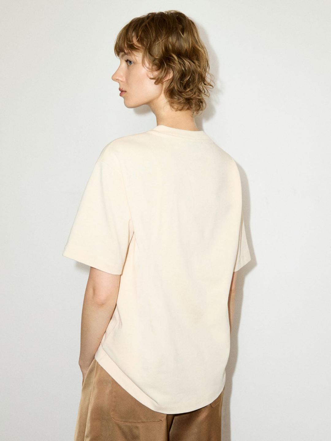 T-shirt in cotone con lettering | Max&Co T-shirt in cotone con lettering - vista alternativa - 7 | Max&Co