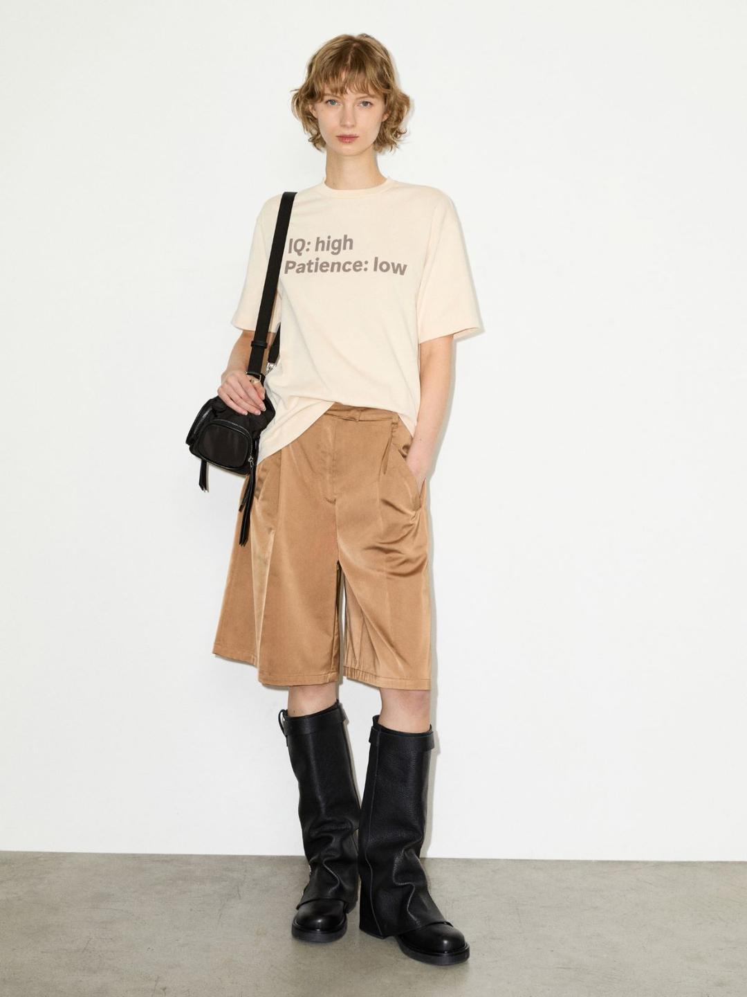 T-shirt in cotone con lettering | Max&Co T-shirt in cotone con lettering - vista alternativa - 7 | Max&Co