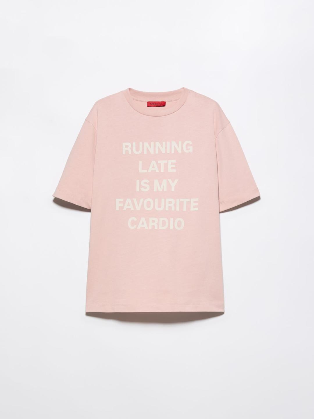 T-shirt in cotone con lettering | Max&Co T-shirt in cotone con lettering | Max&Co