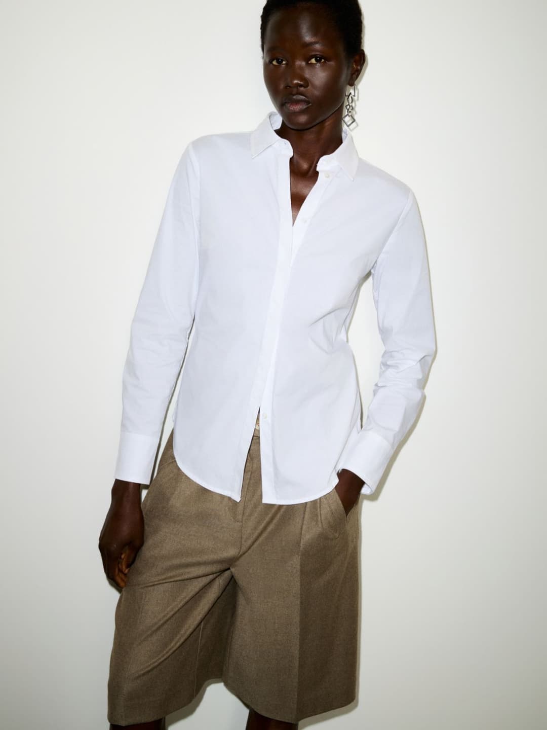 Camicia slim in popeline | Max&Co Camicia slim in popeline - vista alternativa - 2 | Max&Co