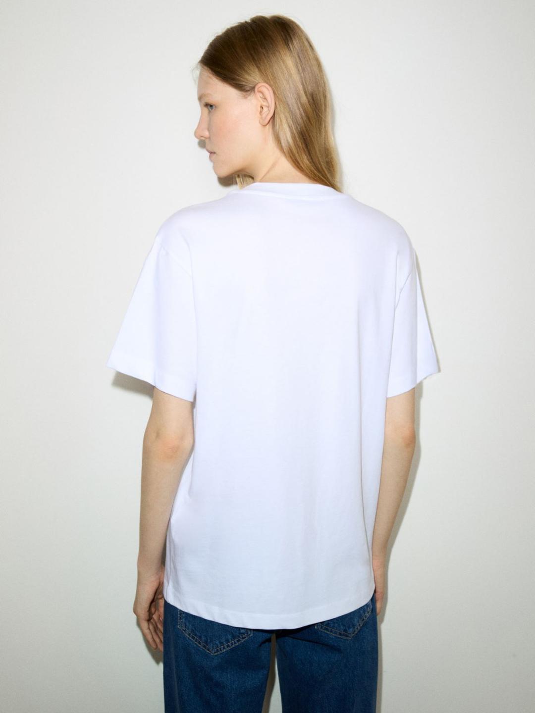 Logo T-shirt in jersey di cotone | Max&Co Logo T-shirt in jersey di cotone - vista alternativa - 7 | Max&Co