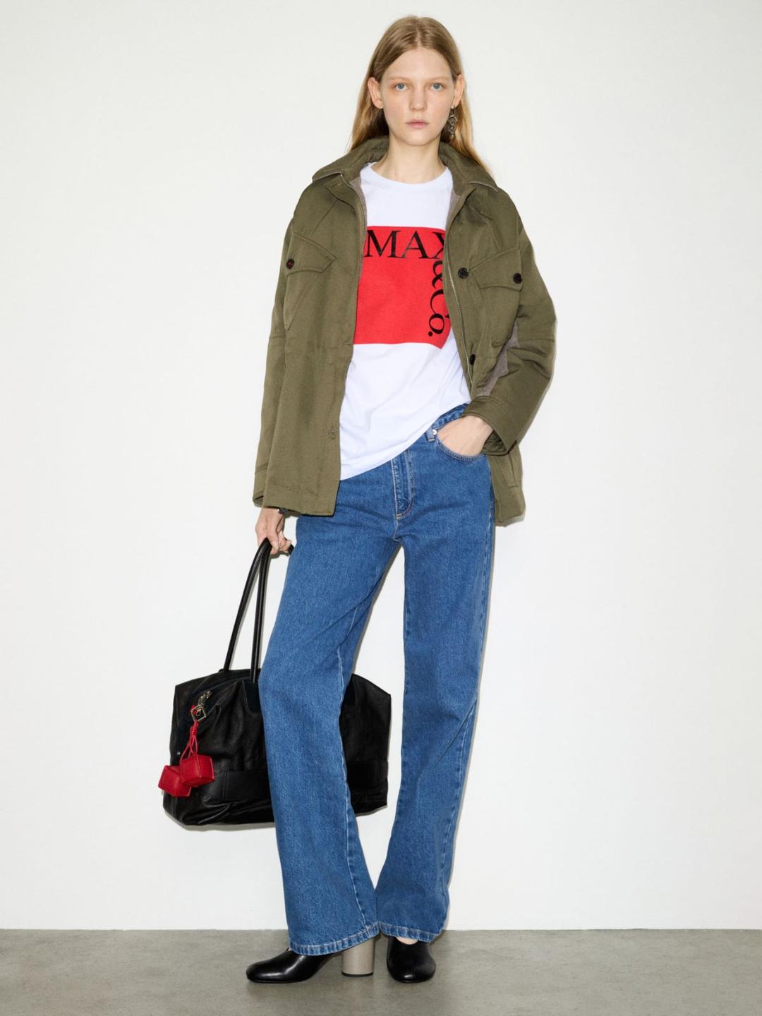 Logo T-shirt in jersey di cotone | Max&Co Logo T-shirt in jersey di cotone - vista alternativa - 7 | Max&Co