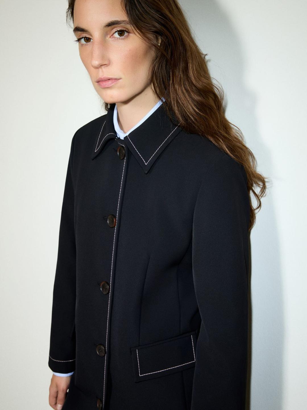 Car coat in bonded twill | Max&Co Car coat in bonded twill - vista alternativa - 7 | Max&Co
