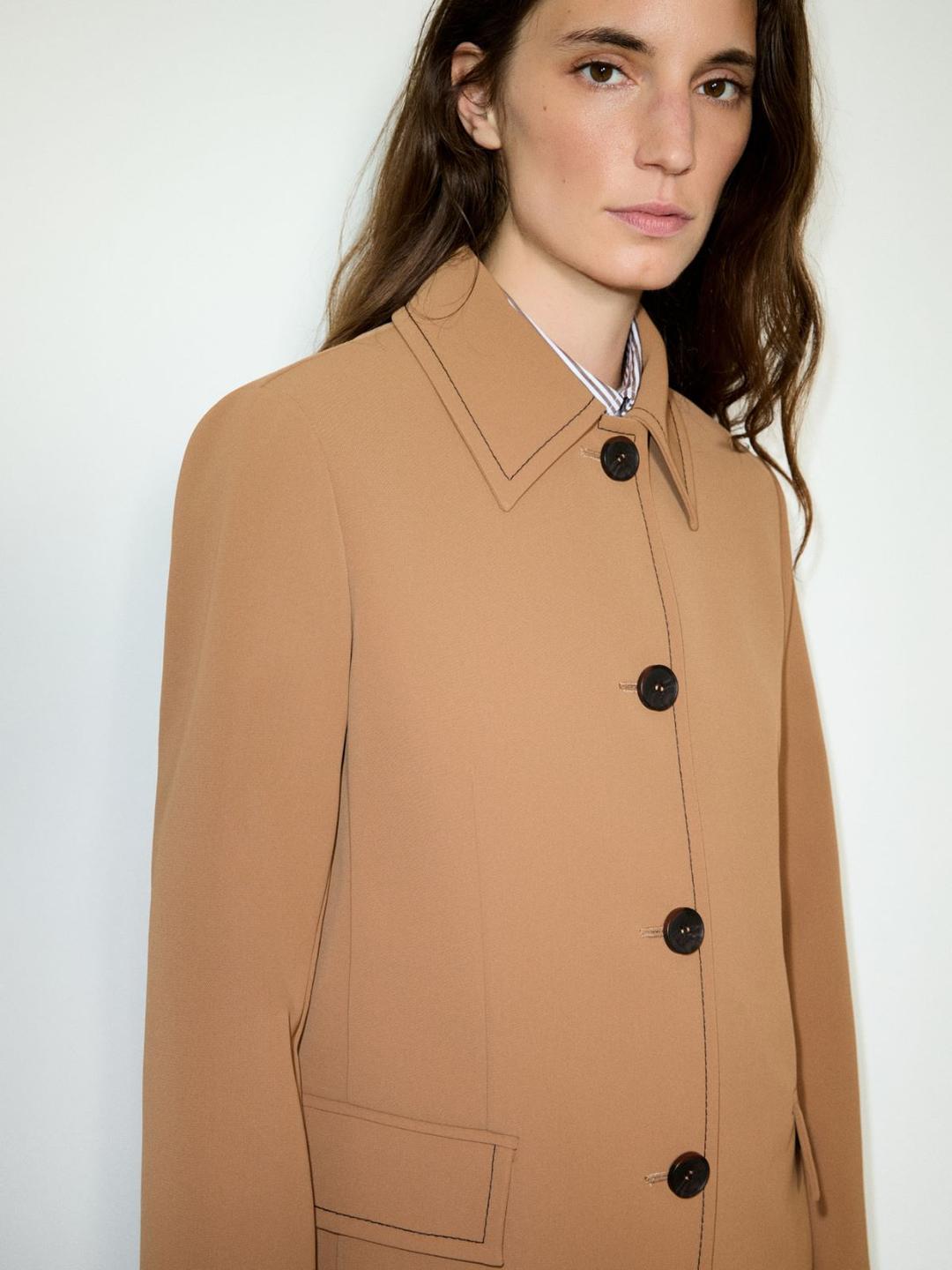 Car coat in bonded twill | Max&Co Car coat in bonded twill - vista alternativa - 10 | Max&Co