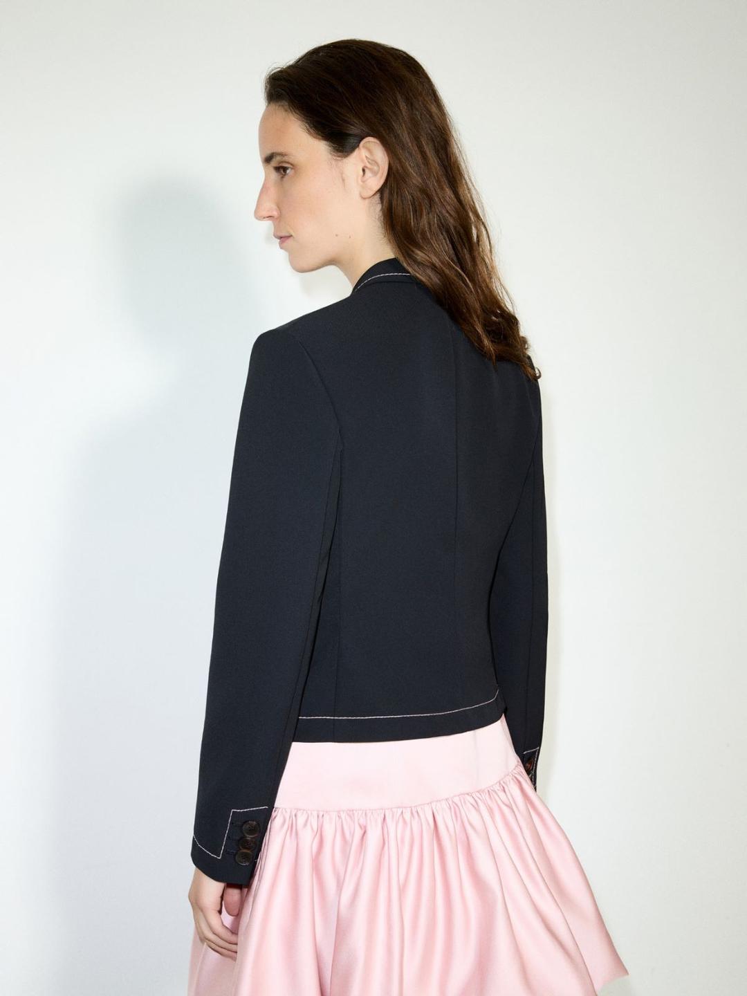 Giacca slim in bonded twill | Max&Co Giacca slim in bonded twill - vista alternativa - 30 | Max&Co
