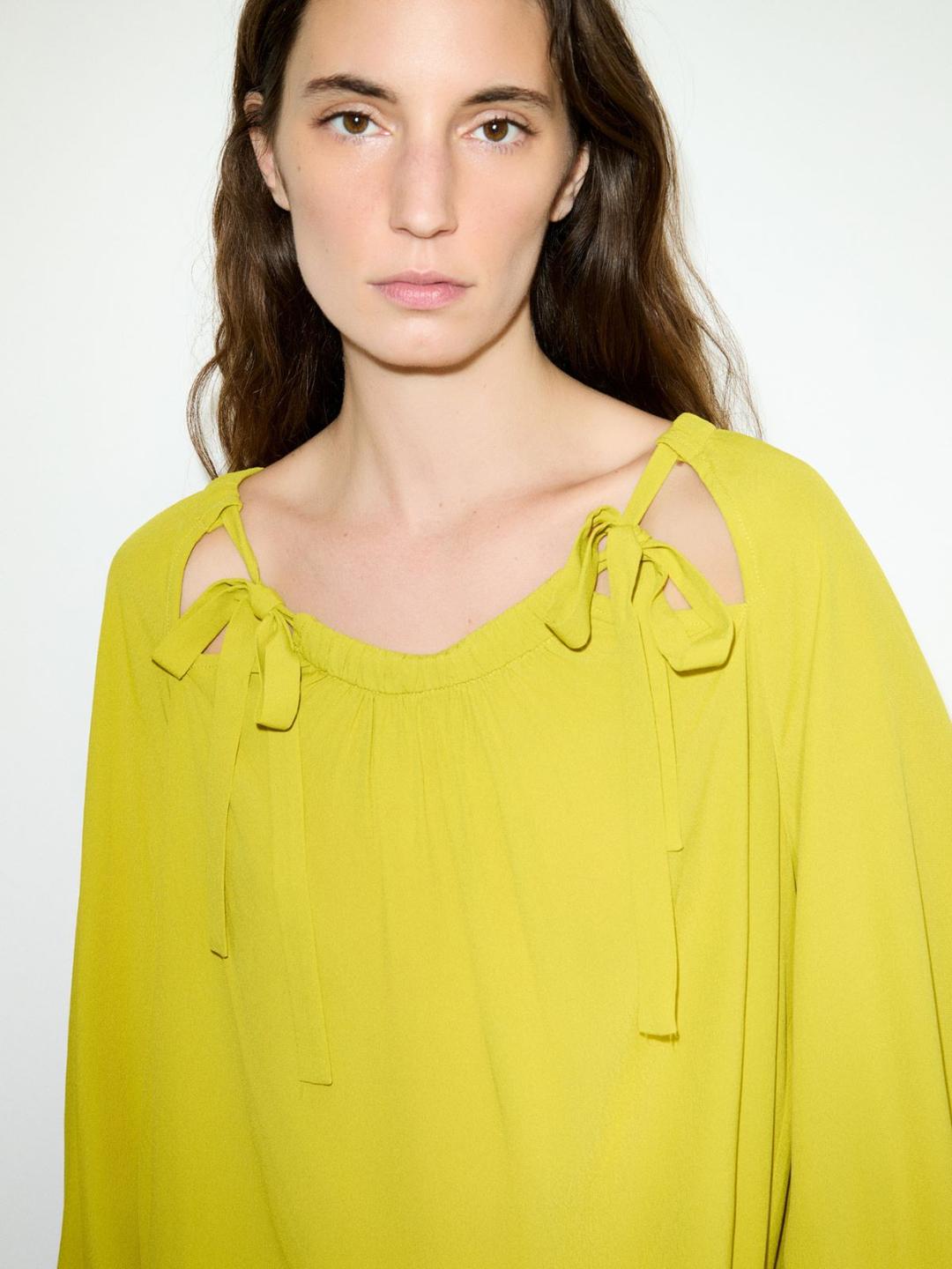 Blusa in crêpe de Chine | Max&Co Blusa in crêpe de Chine - vista alternativa - 8 | Max&Co