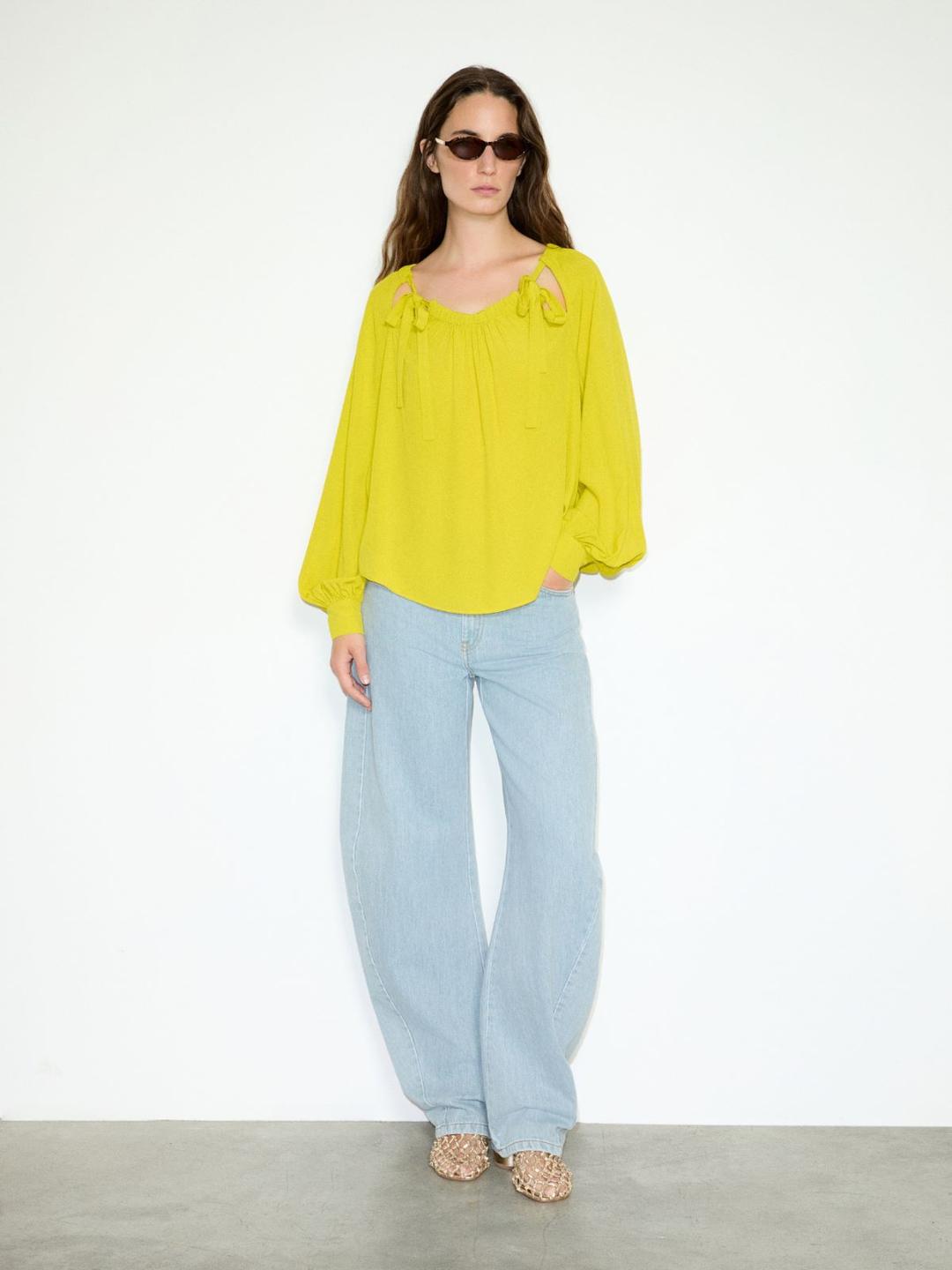 Blusa in crêpe de Chine | Max&Co Blusa in crêpe de Chine - vista alternativa - 8 | Max&Co