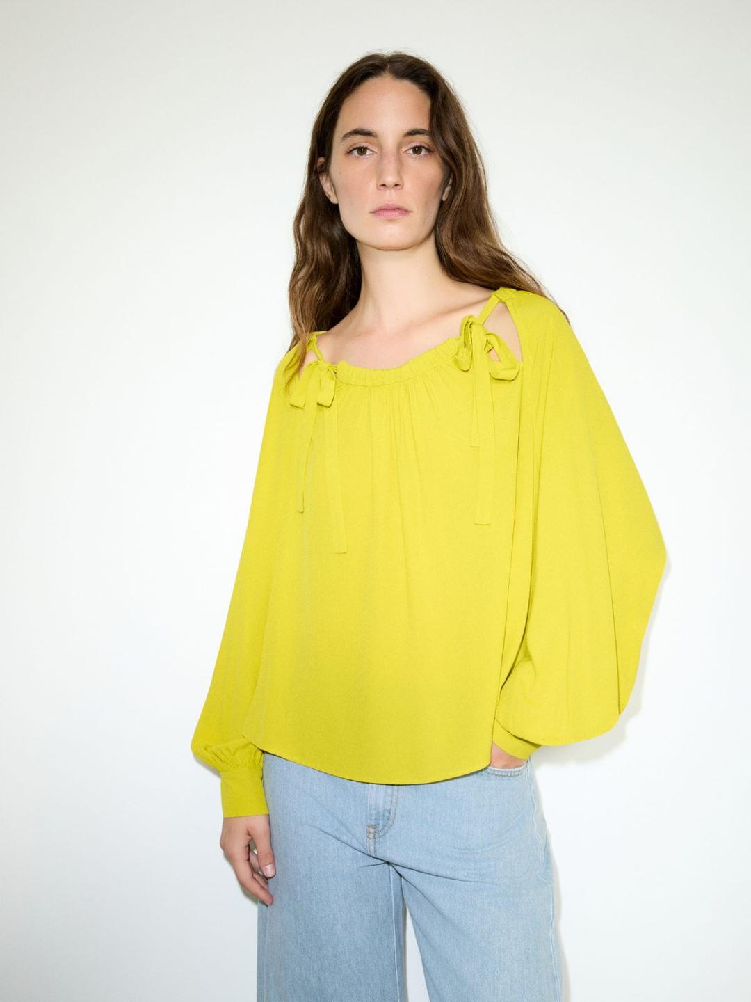 Blusa in crêpe de Chine | Max&Co Blusa in crêpe de Chine - vista alternativa - 8 | Max&Co