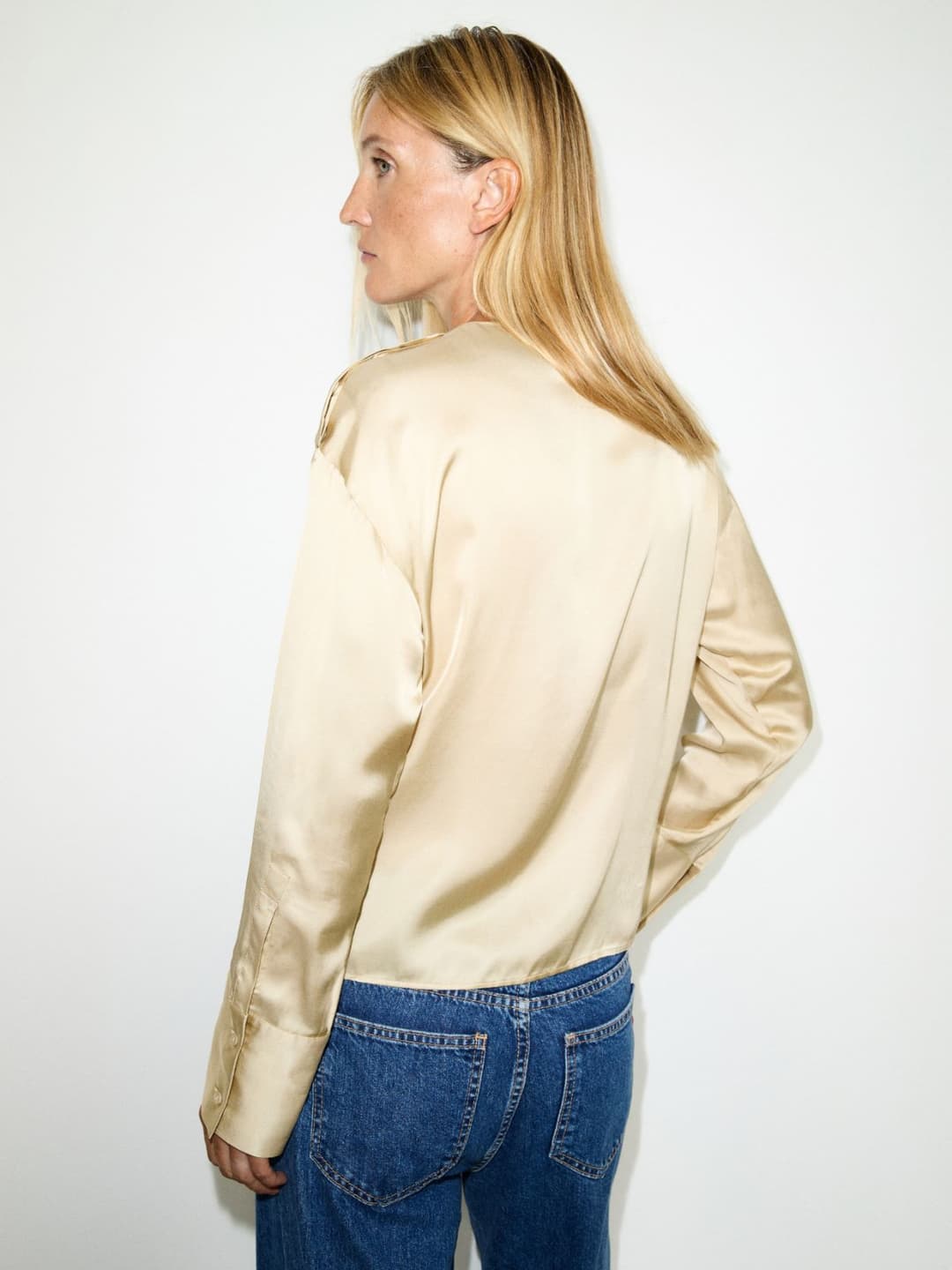 Blusa in raso con nodo | Max&Co Blusa in raso con nodo - vista alternativa - 3 | Max&Co