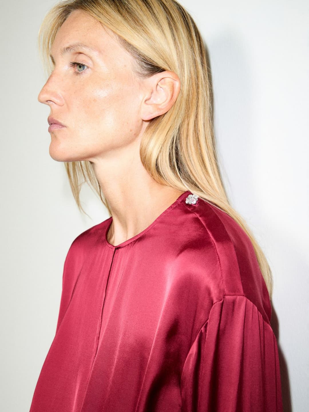Blusa in raso con nodo | Max&Co Blusa in raso con nodo - vista alternativa - 1 | Max&Co