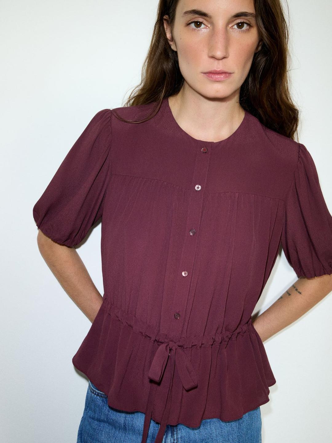 Camicia in crêpe de Chine | Max&Co Camicia in crêpe de Chine - vista alternativa - 2 | Max&Co
