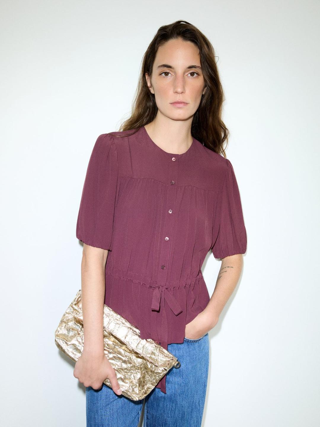 Camicia in crêpe de Chine | Max&Co Camicia in crêpe de Chine - vista alternativa - 2 | Max&Co