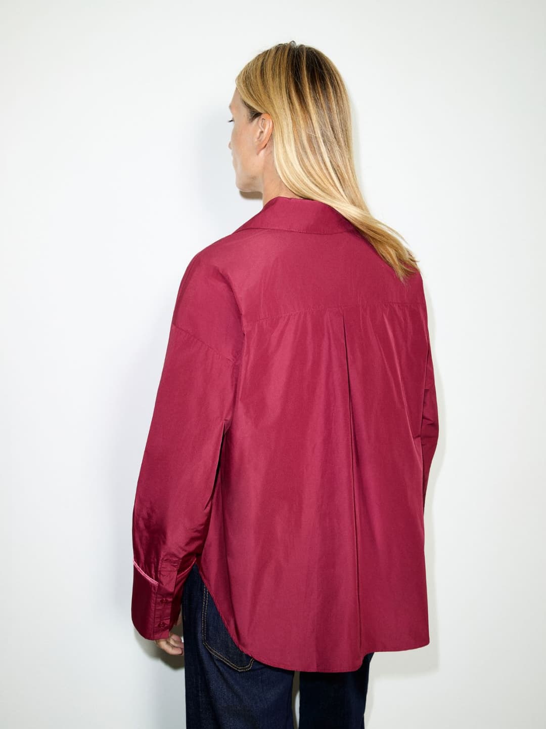 Camicia popover in taffettà | Max&Co Camicia popover in taffettà - vista alternativa - 16 | Max&Co