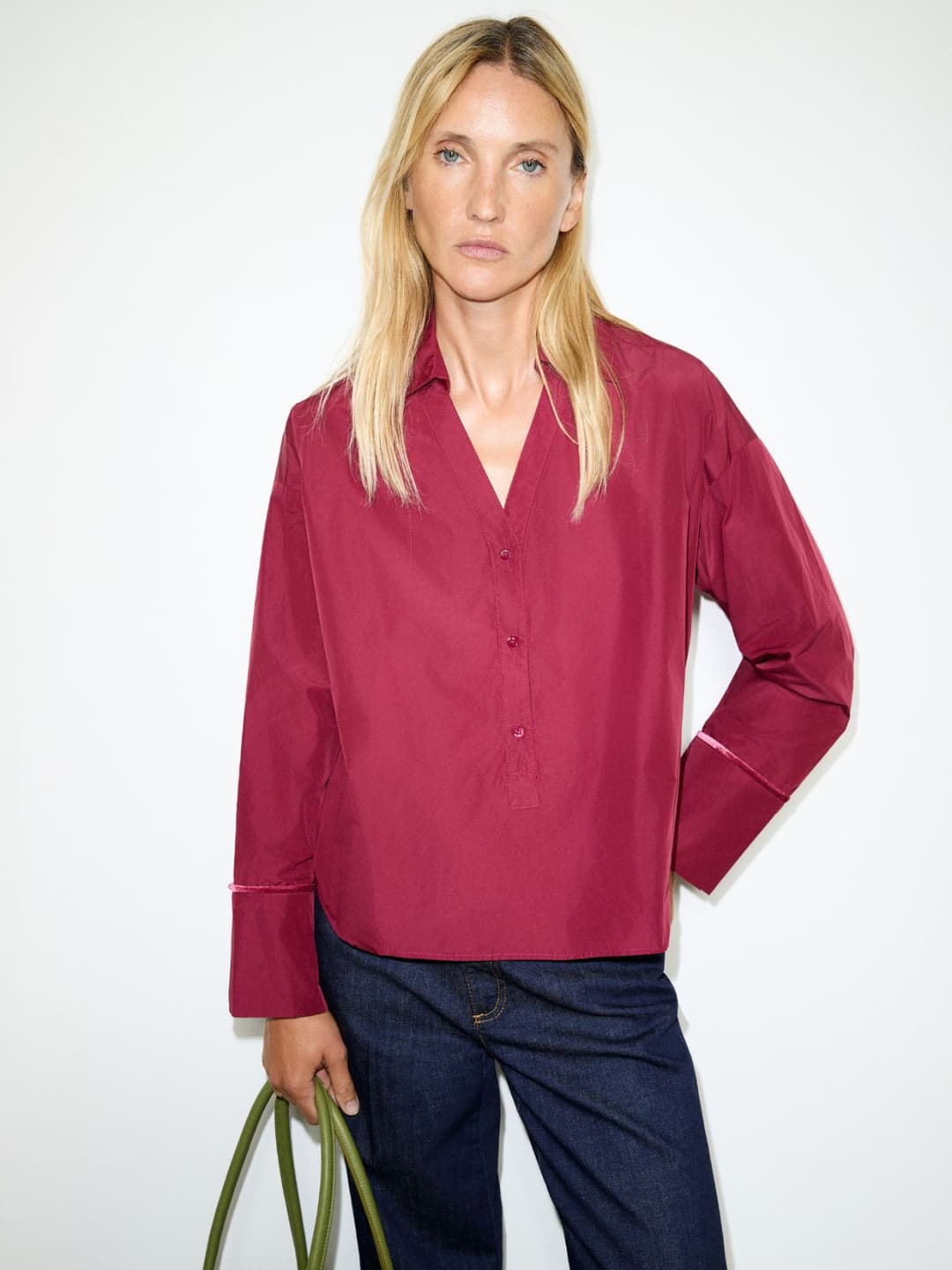 Camicia popover in taffettà | Max&Co Camicia popover in taffettà - vista alternativa - 16 | Max&Co