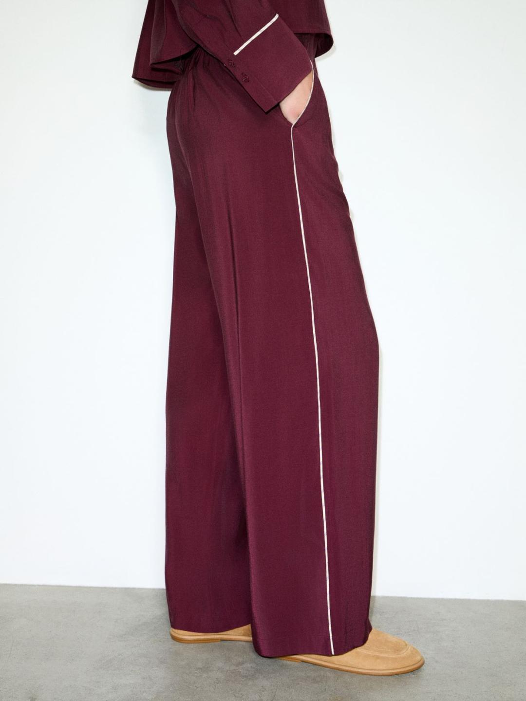 Pantaloni ampi in tessuto crispy | Max&Co Pantaloni ampi in tessuto crispy - vista alternativa - 2 | Max&Co